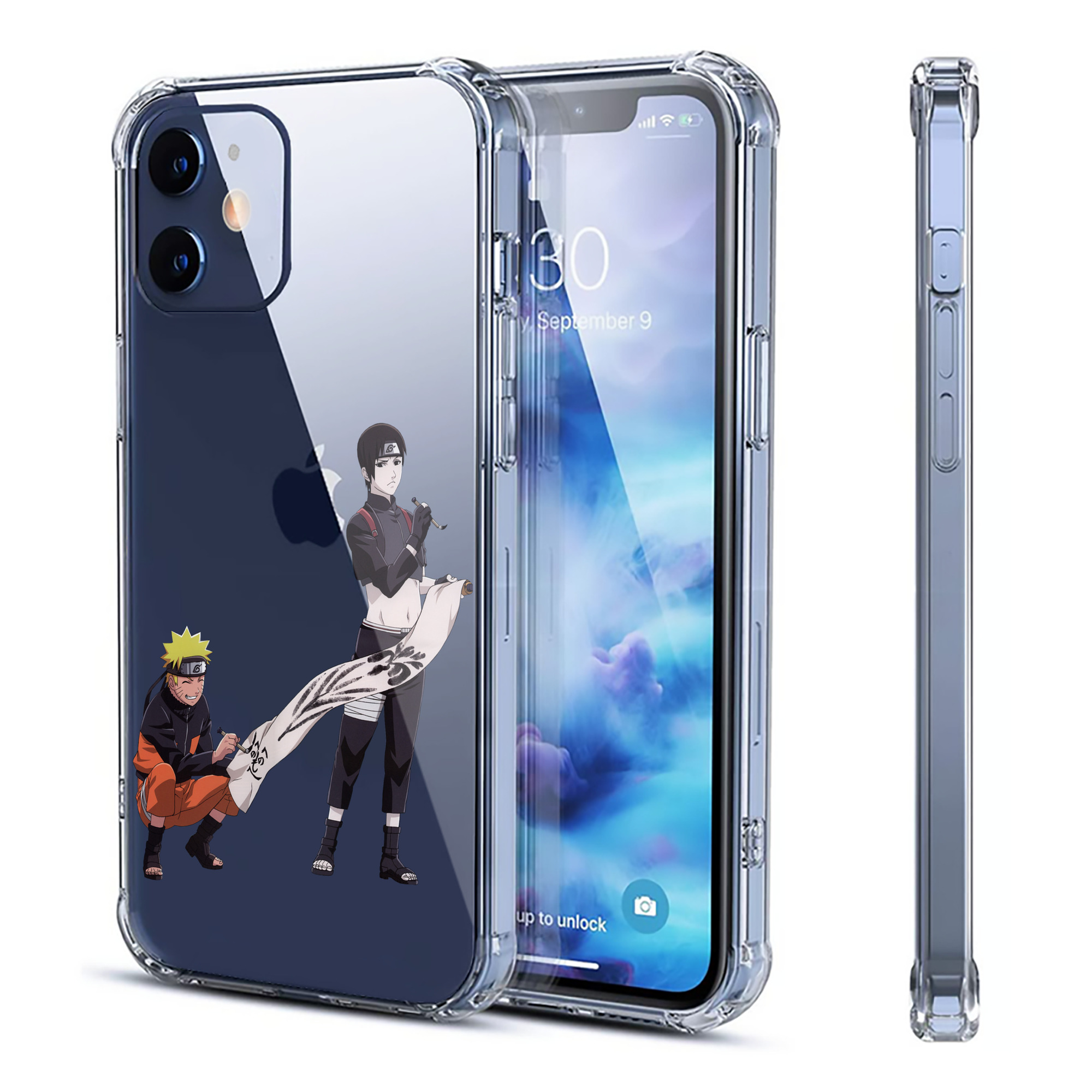 （画像用） NARUTO -ナルト- うずまき ナルト Uzumaki Naruto 【iPhone 12シリーズ対応】透明スマホケース（クリアソフトケース）